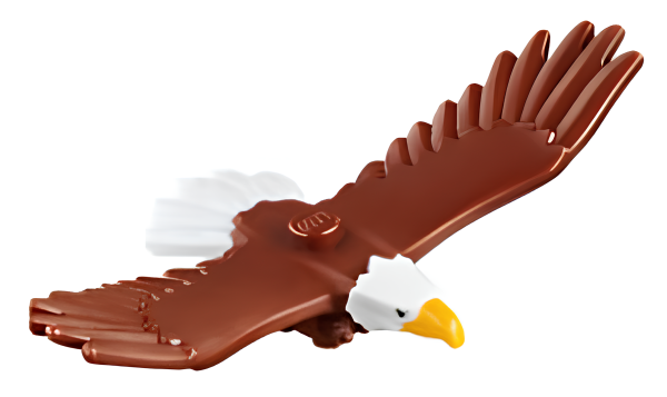 Орел Lego  Animal, Air 37543pb01 Eagle with Yellow Beak, White Head and Tail Feathers Pattern